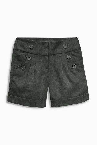 Button Detail Shorts (3-16yrs)